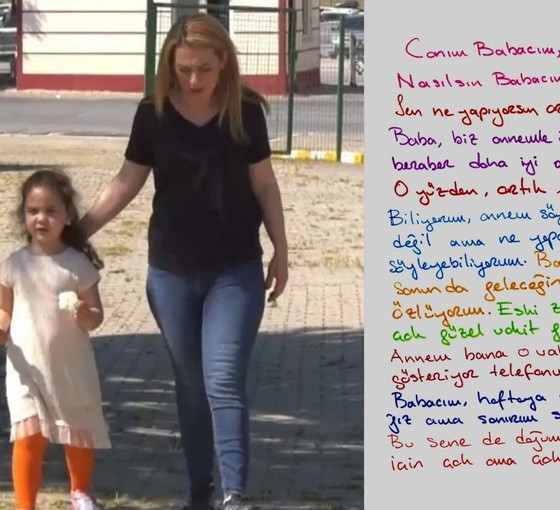 Vera'dan doğum gününde babası Tayfun Kahraman'a mektup: 'Bu sene de doğum günüme gelemediğin için çok ama çok üzgünüm'