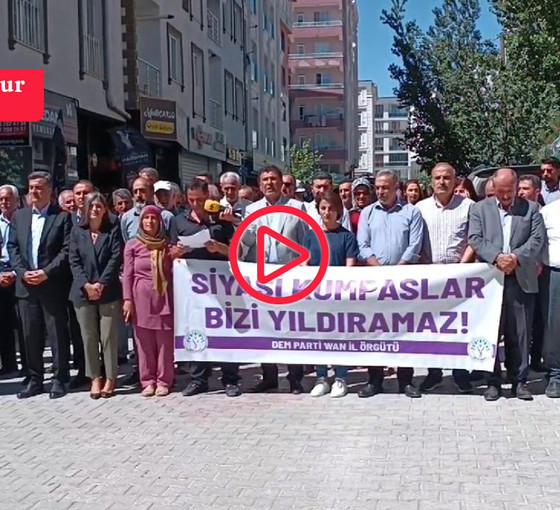 Van'da gözaltılar protesto edildi: 'Kürtler özgürlük mücadelesinden vazgeçmeyecek'
