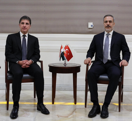 Dışişleri Bakanı Fidan, Barzani ile görüştü