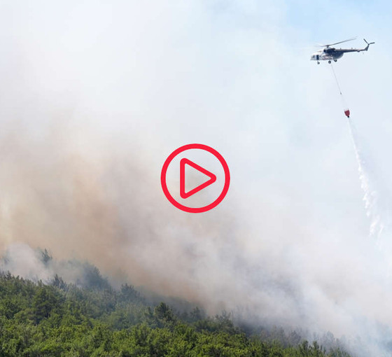 Urla'da bugün de orman yangını çıktı, iki site tahliye edildi