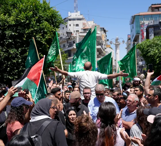 Hamas lideri Haniye'ye düzenlenen suikast, işgal altındaki Batı Şeria'da protesto edildi