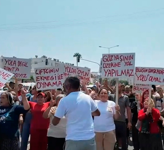 Köylülerin yol isyanı: 111 ev çok sayıda bahçe yıkılacak