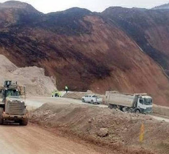 İliç'teki Anagold altın madeninde işçilerden eylem