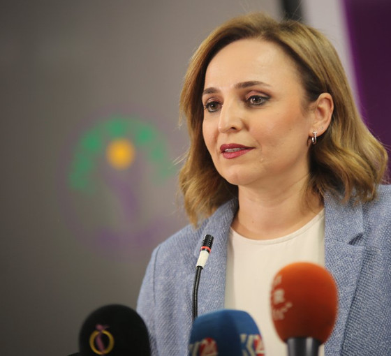 DEM Parti Sözcüsü Ayşegül Doğan: Hem içerde hem dışarda ne yazık ki bir savaş siyaseti söz konusu