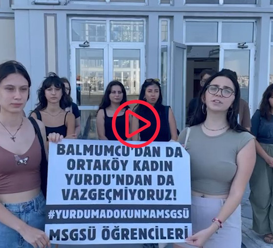 Yurtları kapatılan Mimar Sinan öğrencileri eylemde: ‘Balmumcu’dan da yurttan da vazgeçmiyoruz ’