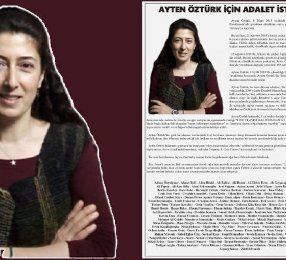 Ayten Öztürk için çağrı: 'Hukuksuzluk sona ermeli'
