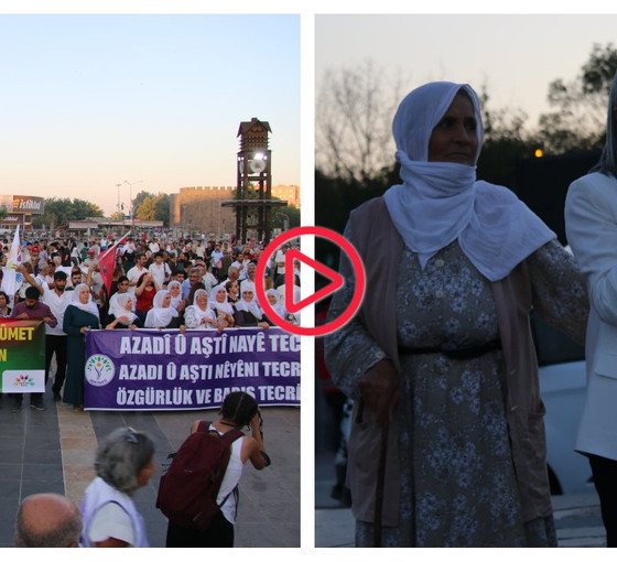 Diyarbakır'da 1 Eylül Barış Günü mitingi: 'Onurlu barış inşa olana kadar mücadeleye devam edeceğiz'