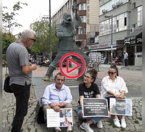 Depremzede Döne Kaya'nın adalet nöbeti 16. haftasında: 'Kamu görevlileri yargılansın'