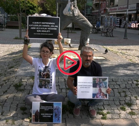 Depremzede Döne Kaya'nın adalet nöbeti 17. haftasında: 'Çınar'ım için, Narin için adalet istiyoruz'