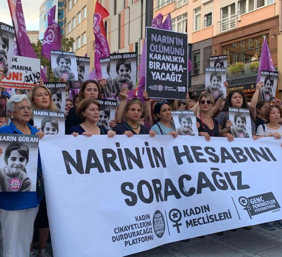 Narin’in katledilmesi İstanbul’da protesto edildi: Üç kadın gözaltına alındı