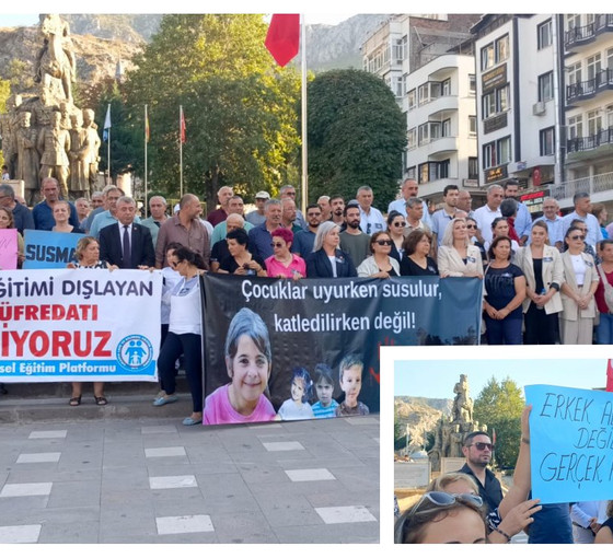 Amasya'da Narin Güran için protesto: 'Bir kereden bir şey olmaz' diyen zihniyet öldürdü