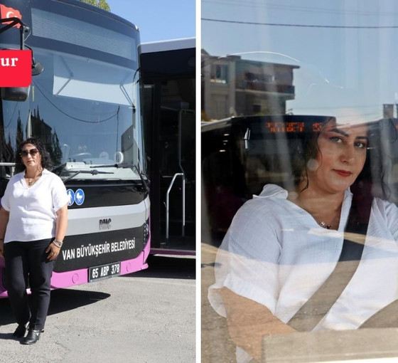 Van'ın tek kadın otobüs şoförü işe geri döndü