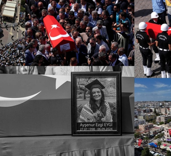 İsrail askerlerinin öldürdüğü Ayşenur Ezgi Eygi son yolculuğuna uğurlandı