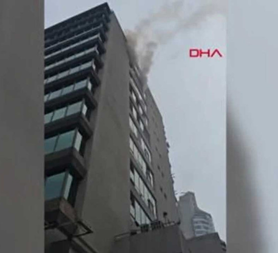 Şişli'de rezidansların bulunduğu 10 katlı binada yangın