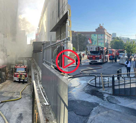 Beylikdüzü'nde fabrika yangını