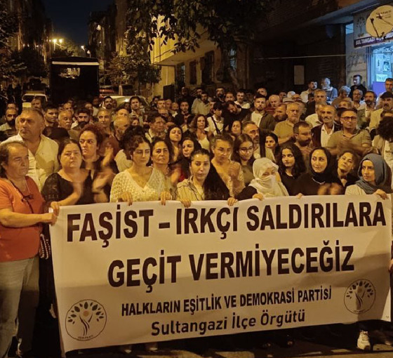DEM Parti Sultangazi İlçe Örgütü’ne saldırı protesto edildi