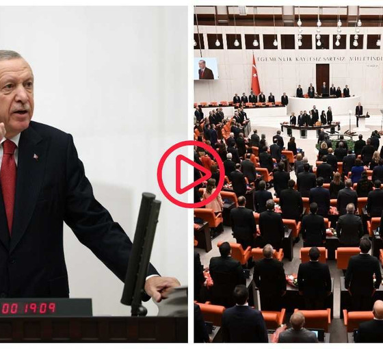 Meclis açılışı: CHP'liler Erdoğan'ı ayakta karşıladı