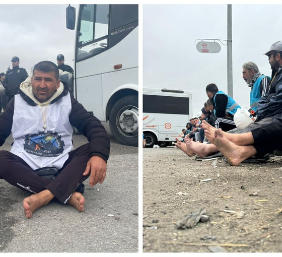 Yalınayak yürüyen Fernas işçilerine Ankara'nın girişinde engel: 'Ankara’dır yolumuz, ölüm olsa sonumuz!'