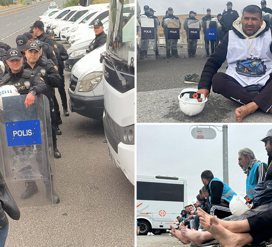 Ankara girişinde engellenen madenciler Meclis'te: Baretsiz, yeleksiz ve yalınayak girdiler