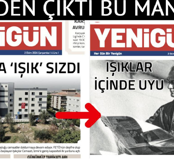 Matbaadan Yenigün'e 'cemaat' sansürü: Gazete, manşeti geri çekmek zorunda kaldı
