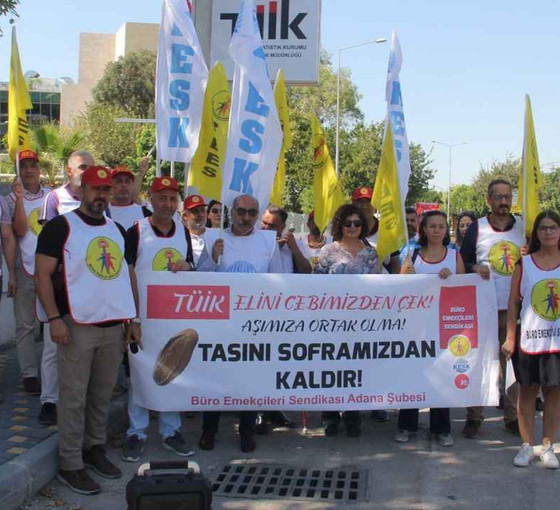 Emekçiler ve emeklilerden TÜİK protestosu: Elini cebimizden çek