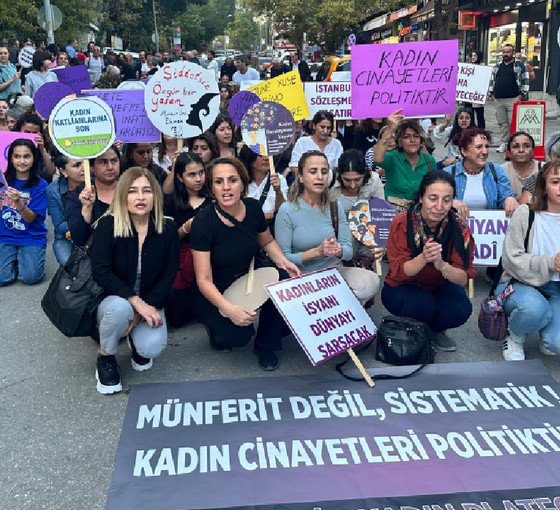 Birçok kentte, ‘kadın cinayetleri’ protesto edildi: Cinayet mahali bu ülkede güvende değiliz