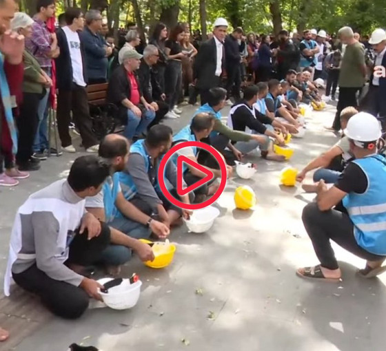 Direniş 46'ncı gününde: Polis ablukasını aşan Fernas işçileri yalınayak yürüyor