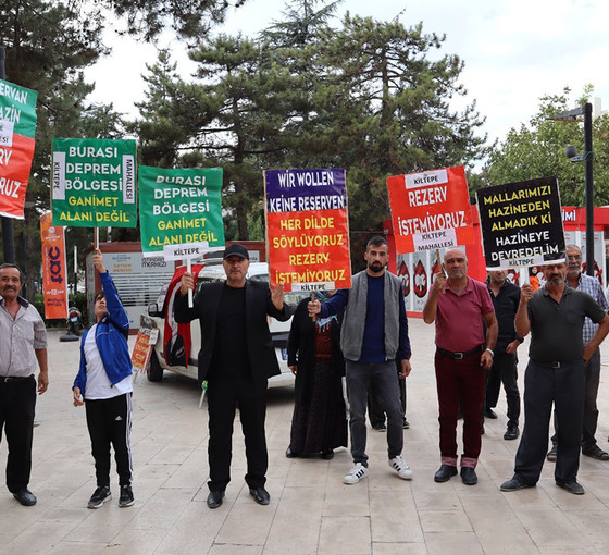 Malatya'da rezerv alana dört dilde protesto: Kiltepe Mahallesi yerinde dönüşüm istiyor