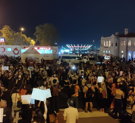 Kadıköy'de Gebze’deki hayvan katliamı protesto edildi