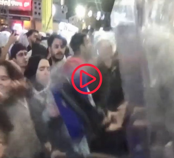 Taksim'de İsrail protestosuna polis müdahalesi: 18 gözaltı