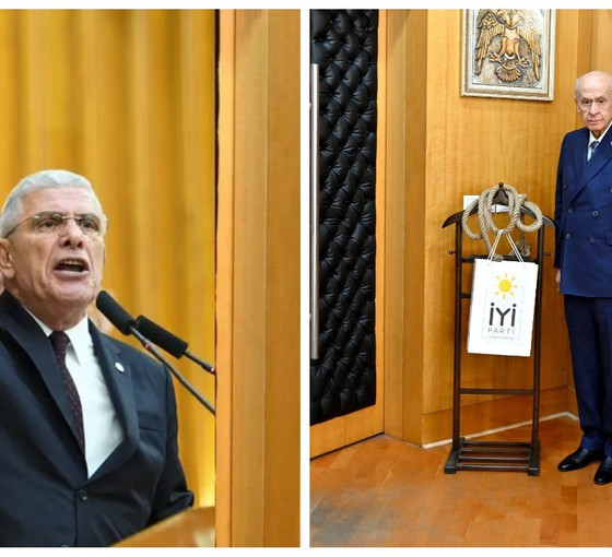 Bahçeli, İYİ Parti'nin 'urganını' odasına astı