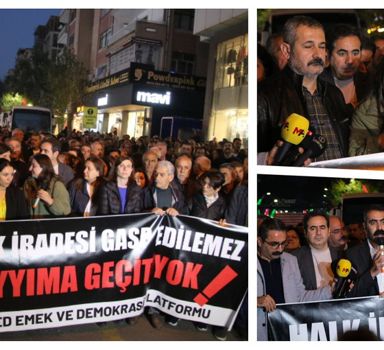 Esenyurt'a kayyım ataması Diyarbakır'da protesto edildi: 'Halkın iradesini gasp etmeye son verin'