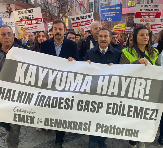 Eskişehir'de Esenyurt protestosu: Halk kayyım istemediğini 31 Mart'ta gösterdi