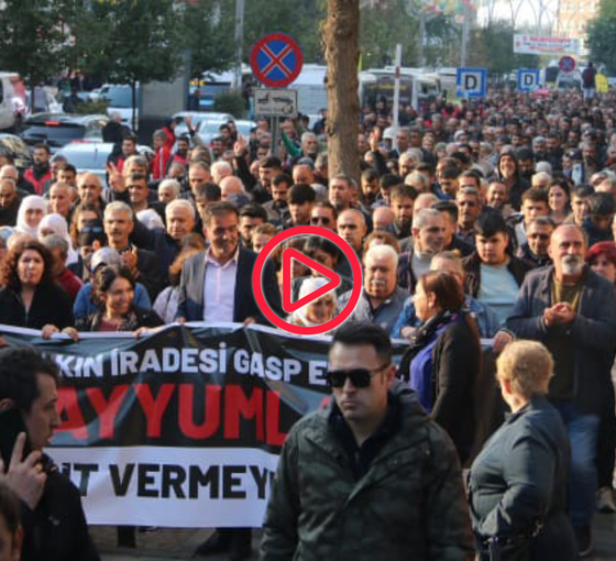 Diyarbakır'da kayyımlara karşı yürüyüş
