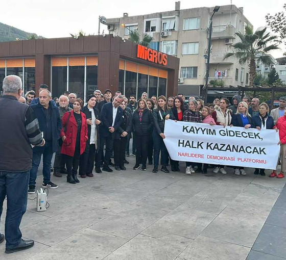 Narlıdere’de ‘kayyım’ protestosu: Ortak mücadele vurgusu