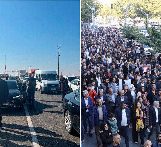 Batman'da kayyıma karşı yürüyüş... DEM Parti ve DBP’li yöneticilerin kente girişi bir süre engellendi