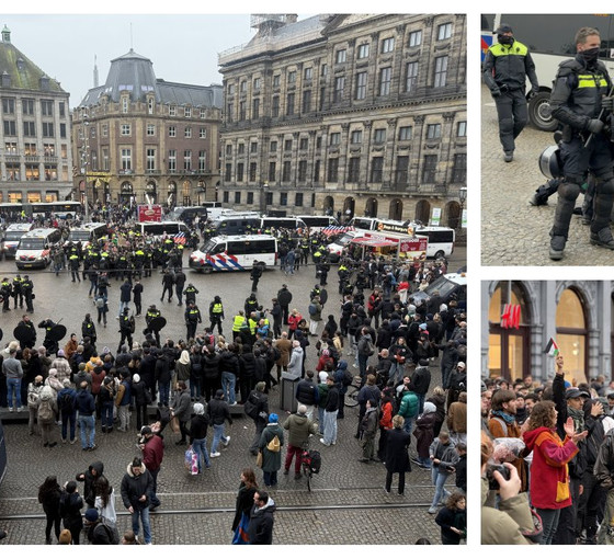 Amsterdam'da Filistin destekçilerine sert polis saldırısı