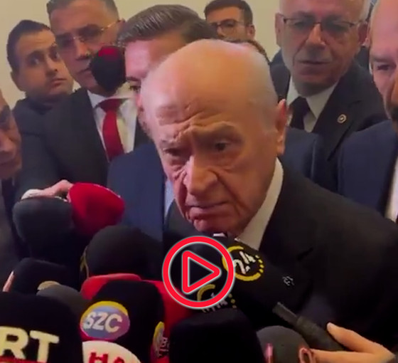 Bahçeli 'Erdoğan sorusunu' soran gazeteciyi azarladı: 'Tahrik edici davranışlardan vazgeçin'