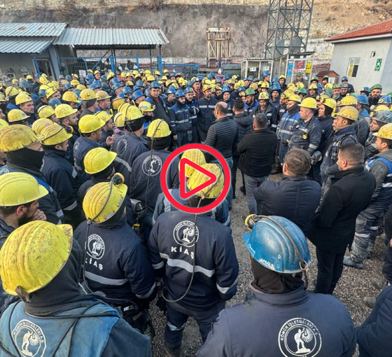 Ankara'da yüzlerce madenciden eylem: Özelleştirmeye karşı kendilerini madene kapattılar
