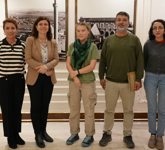 İklim eylemcisi Greta Thunberg, Diyarbakır Büyükşehir Belediyesi'ni ziyaret etti