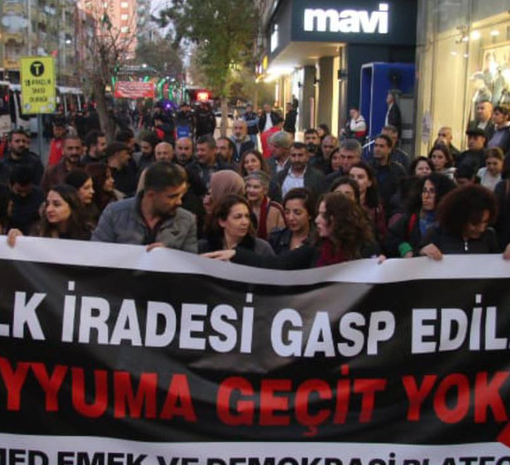 Dersim ve Ovacık'a kayyım atanması Diyarbakır'da protesto edildi: İktidar anayasal suç işliyor