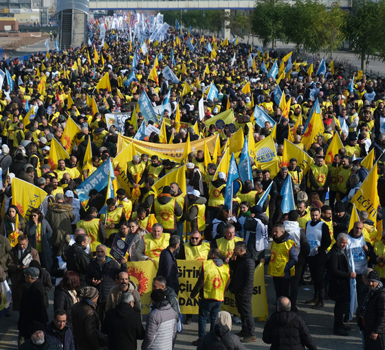 KESK'ten Ankara'da 'Geçinemiyoruz' mitingi: 'İktidar değişmeden barış ve özgürlük gelmez'