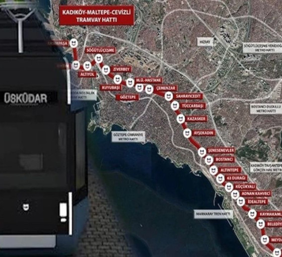 İBB'nin Üsküdar-Kadıköy-Maltepe tramvay hattına onay çıktı