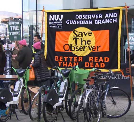 The Guardian ve The Observer çalışanları satışa karşı greve gitti