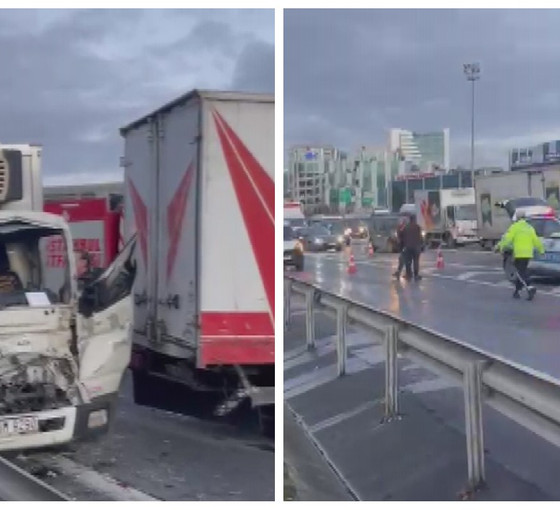 Bağcılar TEM otoyolunda zincirleme trafik kazası: Bir yaralı