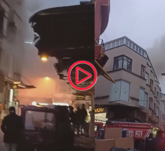 İstanbul Fatih'te ayakkabı dükkanında yangın... Bazı tramvay durakları kapatıldı