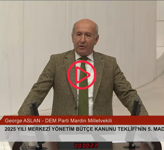 Meclis'te Süryanice Noel kutlamasına engel: DEM Partili Aslan'ın mikrofonu kapatıldı