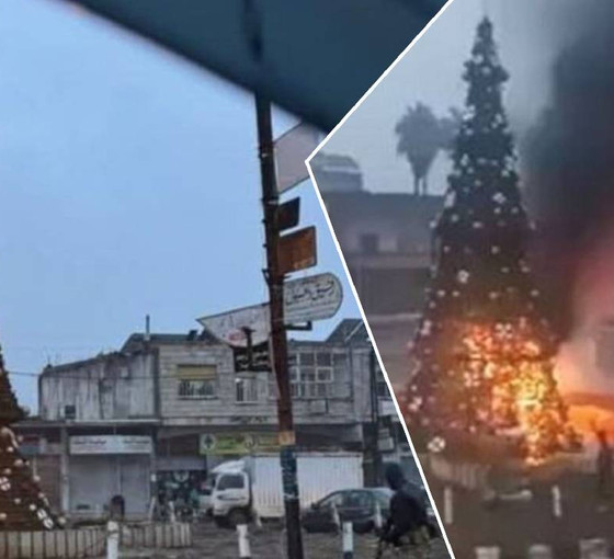 Suriye'de Noel Ağacı'na saldırı: Hama, Şam ve Humus'ta sokağa dökülen Hristiyanlar, cihatçıları protesto etti
