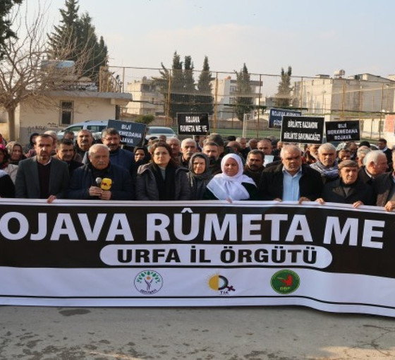 Suruç-Kobanê sınırında nöbet: Biz barış istiyoruz, saldırılar son bulana kadar eylemimiz sürecek