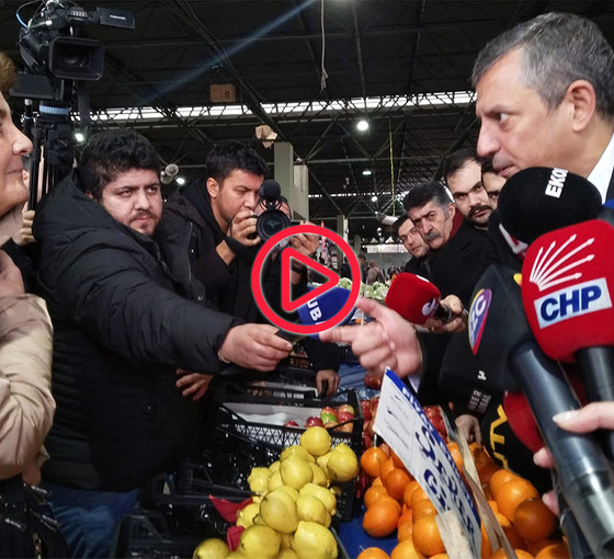 Özgür Özel halk pazarına gitti: 'Halk perişan, sert muhalefet istiyoruz'